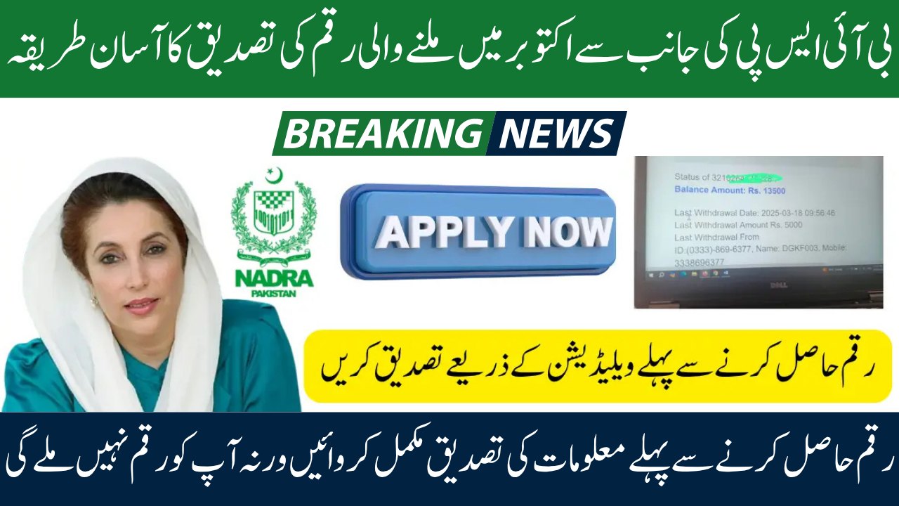 BISP October 2025 Payments Update