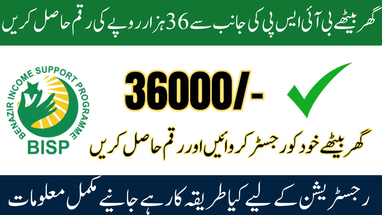 Benazir Kafalat Program 2025 Rs. 36,000 New Installment Update