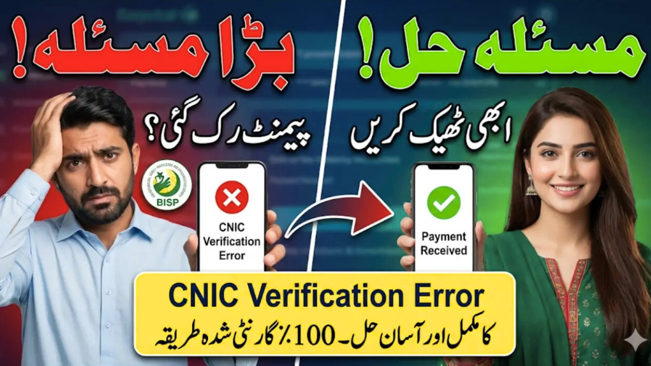 BISP 8171 Verification Error for CNIC